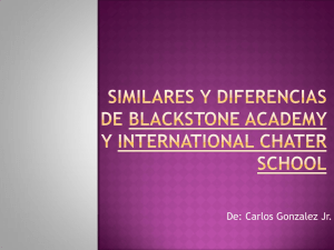 Similares y diferencias de Blackstone academy y international