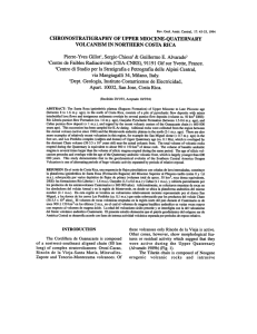 volcanism in northern costa rica - Portal de revistas acad&eacute;micas de
