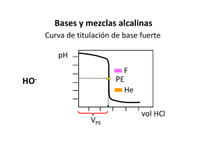 HO- Bases y mezclas alcalinas