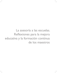 Asesor&iacute;a Escolar: Reflexiones para la Mejora Educativa