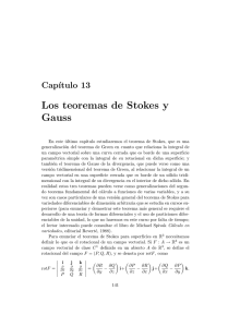 Los teoremas de Stokes y Gauss