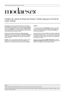 Cambio de cartas en Paseo de Gracia: Cartier puja por