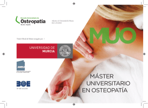 Descargar Díptico - Escuela Universitaria de Osteopatía.