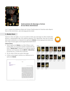 1. iBooks Store Instrucciones de descarga y lectura de los libros