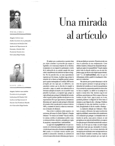 Una mirada al artículo - Universidad Diego Portales
