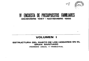 IV ENCUESTA DE PRESUPUESTOS FAMILIARES