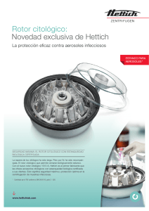 Rotor citológico: Novedad exclusiva de Hettich