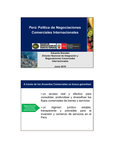 Perú: Política de Negociaciones Comerciales Internacionales