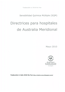 Directrices para hospitales de Australia Meridional