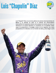 Luis “Chapulín” Díaz, es uno de los pilotos de carreras