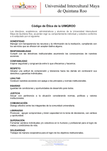Código de Ética - Universidad Intercultural Maya de Quintana Roo