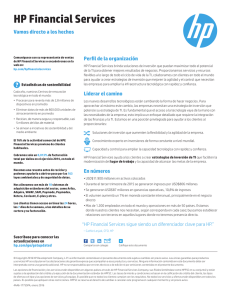 HP Financial Services - Fact Sheet (Spanish AMS)