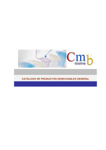 catálogo de productos desechables general - Cmb