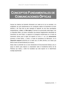 CONCEPTOS FUNDAMENTALES DE COMUNICACIONES ÓPTICAS