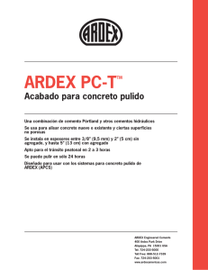 ARDEX PC-TTM Acabado para concreto pulido