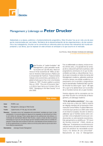 Management y Liderazgo en Peter Drucker