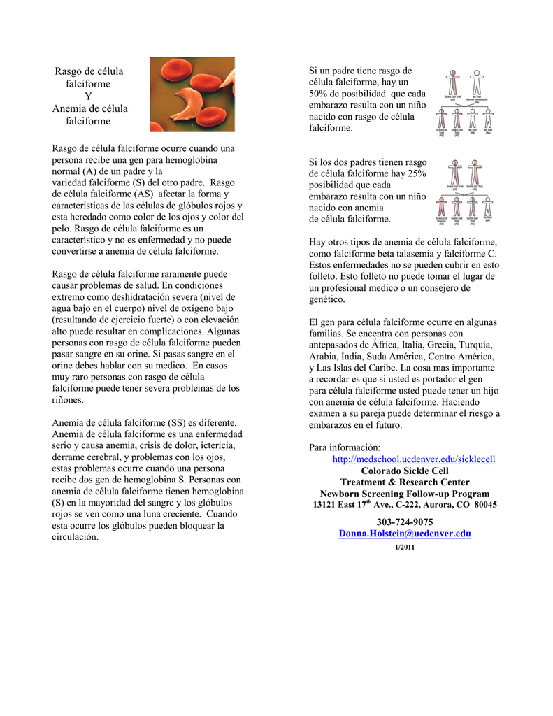 Anemia falciforme en el embarazo riesgos Anemia falciforme en el embarazo riesgos