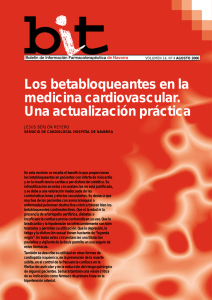 Los betabloqueantes en la medicina cardiovascular. Una