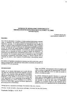 incidencia de aberraciones cromosomicas en obreros expuestos