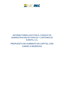 informe consejo adm. ampliación capital liberada
