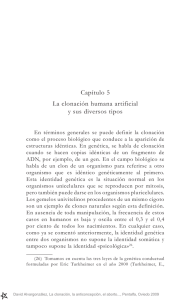 La clonación humana artificial y sus diversos tipos