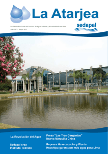 Sedapal crea Instituto Técnico Represa Huascacocha y Planta