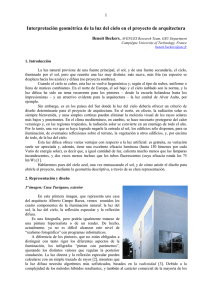 Interpretación geométrica de la luz del cielo en el