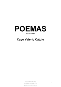 Catulo, Cayo Valerio, POEMAS 2
