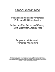 CROP/CLACSO/FLACSO Poblaciones Indígenas y Pobreza