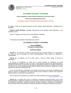 Abrogada - Ley Federal de Radio y Televisión - 19ene60