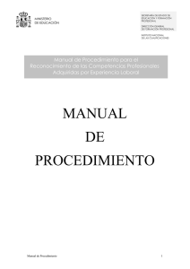 manual de procedimiento - Ministerio de Educación, Cultura y Deporte