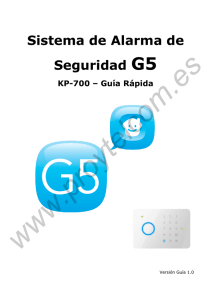 Sistema de Alarma de Seguridad G5