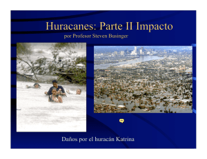 Huracanes: Parte II Impacto