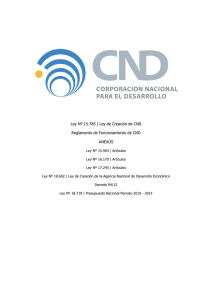 Ley Nº 15.785 - Corporación Nacional para el Desarrollo