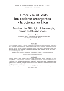 Brasil y la UE ante los poderes emergentes y la pujanza