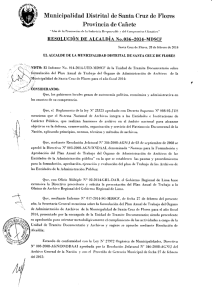 RESOLUCION DE ALCALDIA No. 036-2014