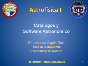 Catálogos y Software Astronómico