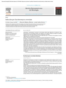 Revista Iberoamericana de Micología Infección por Saccharomyces