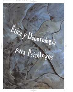 Ética y Deontología para Psicólogos