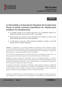 Nota informativa - Asociación Española de Fundaciones