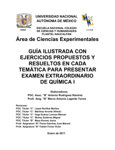 Área de Ciencias Experimentales GUÍA - CCH Naucalpan