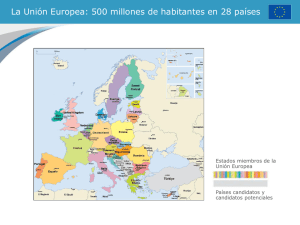 La Unión Europea: 500 millones de habitantes en 28 países