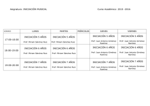 horario iniciacion 2015 2016