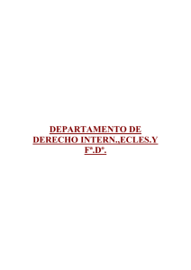 DEPARTAMENTO DE DERECHO INTERN