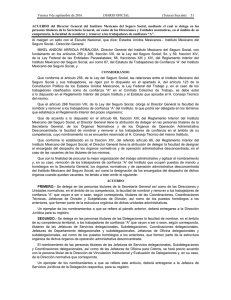 (Tercera Sección) 51 ACUERDO del Director General del