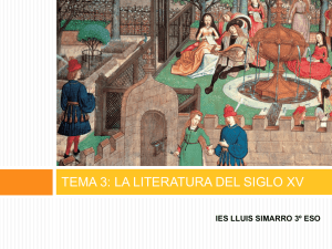 TEMA 3: LA LITERATURA DEL SIGLO XV