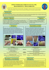 infecciones bacterianas en el pie: diagnóstico y tratamiento