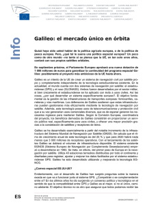 Galileo: el mercado único en órbita