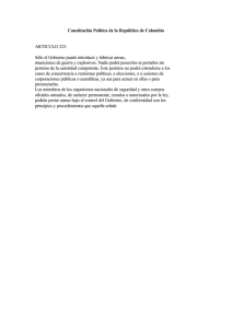 Constitución Política de la República de Colombia ARTICULO 223