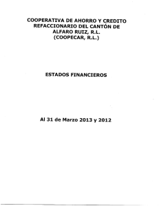 ESTADOS FINANCIEROS MARZO 2013